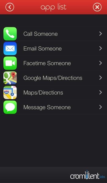Launcher iOS App 06 contact launcher