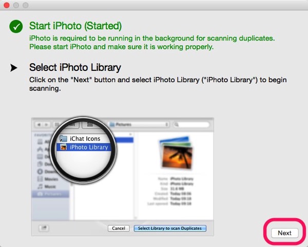 Duplicate cleaner for iphoto 02